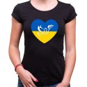 Tričko Srdce pro Ukrajinu dámské