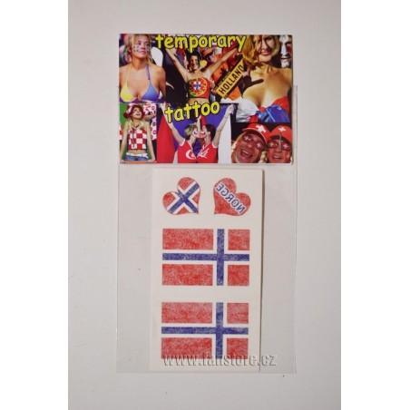Tetovacie obtlačky Nórsko v blistre
