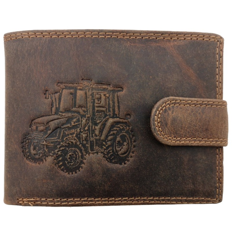 Kožená peňaženka retro Traktor