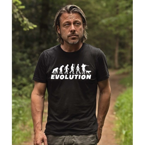 Tričko Evolúcia Poľovník