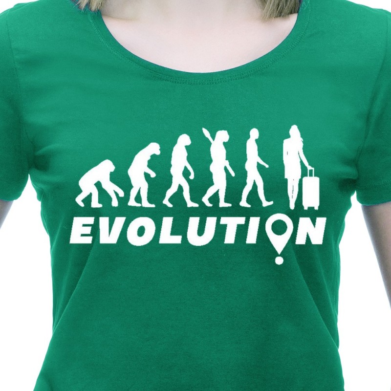 Tričko Evoluce Cestování dámské