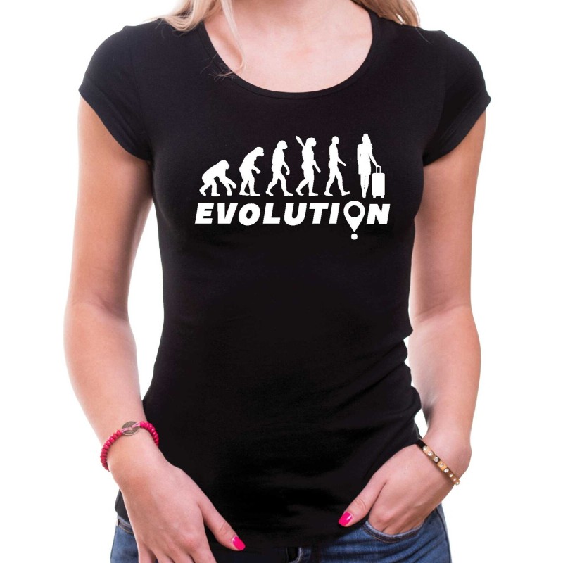 Tričko Evoluce Cestování dámské