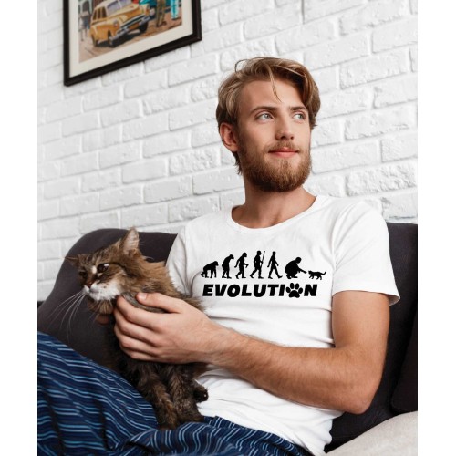 Tričko Evolúcia Mačka