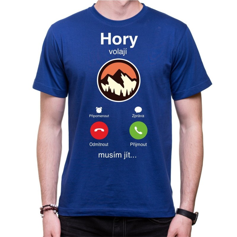 Tričko Hory volají - telefon