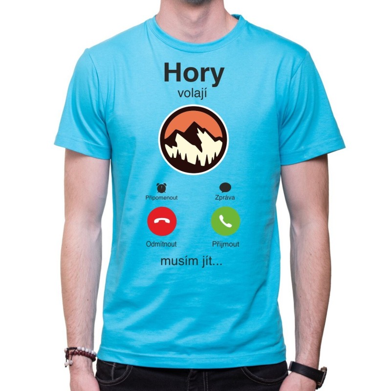 Tričko Hory volají - telefon