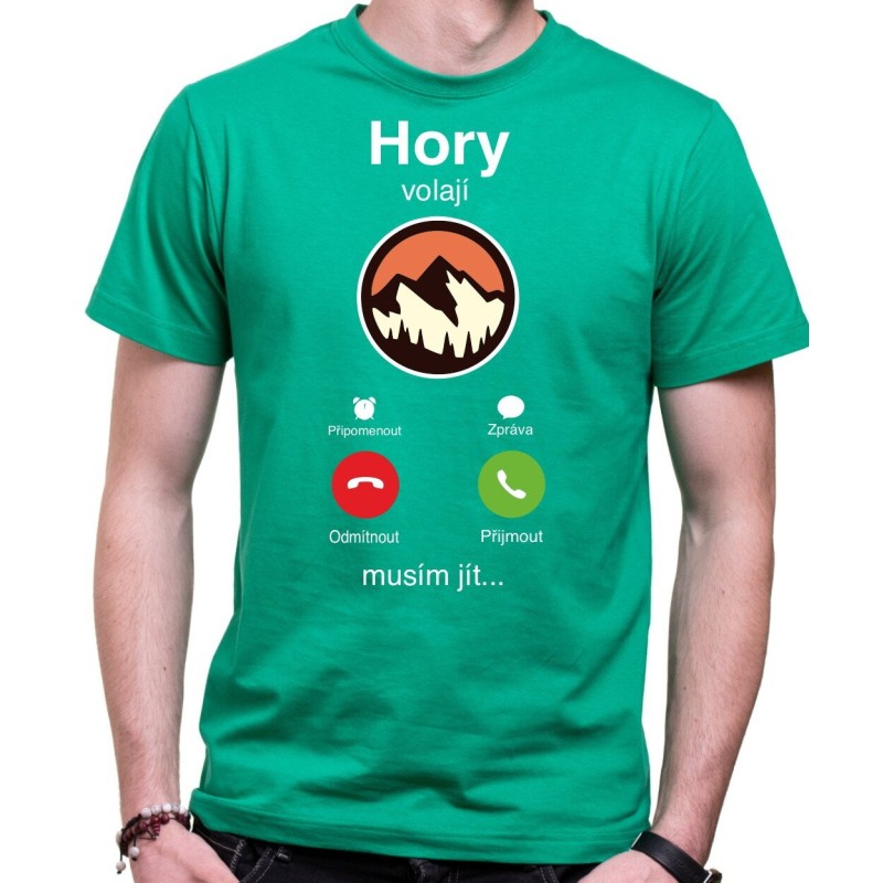 Tričko Hory volají - telefon