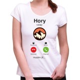 Dámské tričko Hory volají - telefon