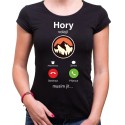 Dámské tričko Hory volají - telefon
