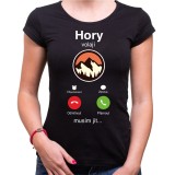 Dámské tričko Hory volají - telefon