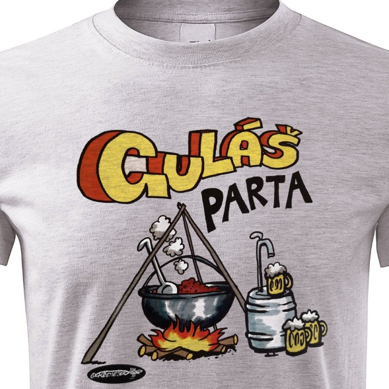 BBQ tričko Guláš parta s menom