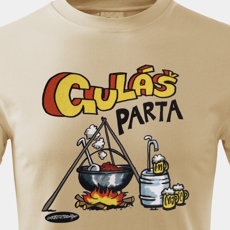 BBQ tričko Guláš parta s menom