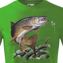 TOP Rybářské tričko Pstruh