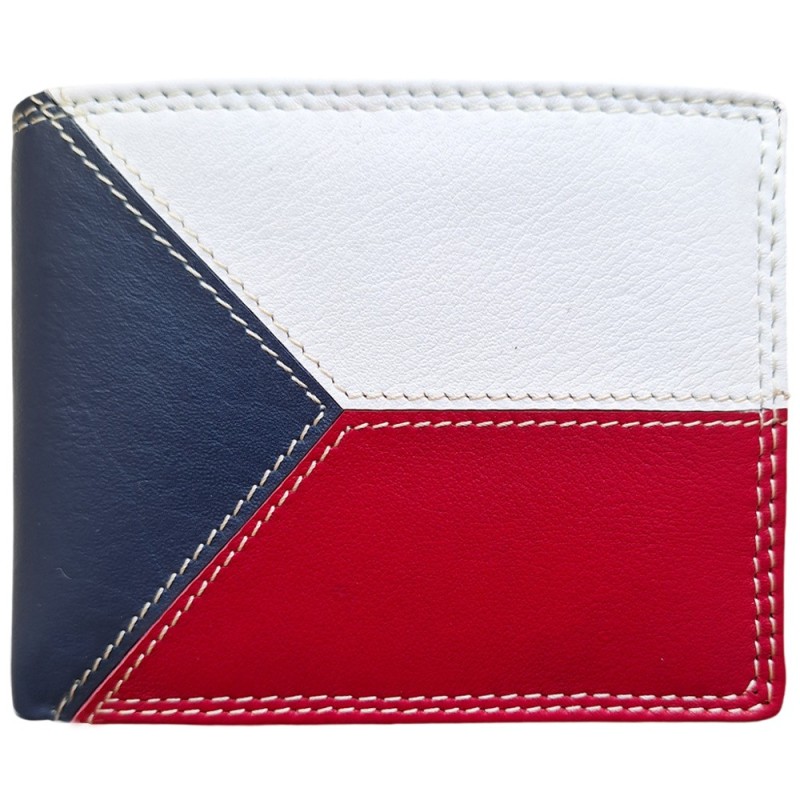 Kožená peňaženka Česká vlajka