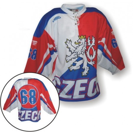 Hokejový dres s vlajkou a levom