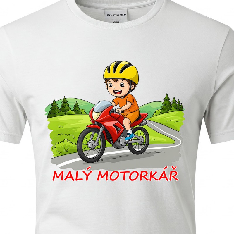Dětské tričko Malý motorkář