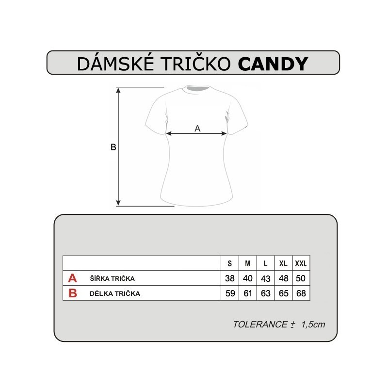 Tričko EKG Víno v srdci dámské