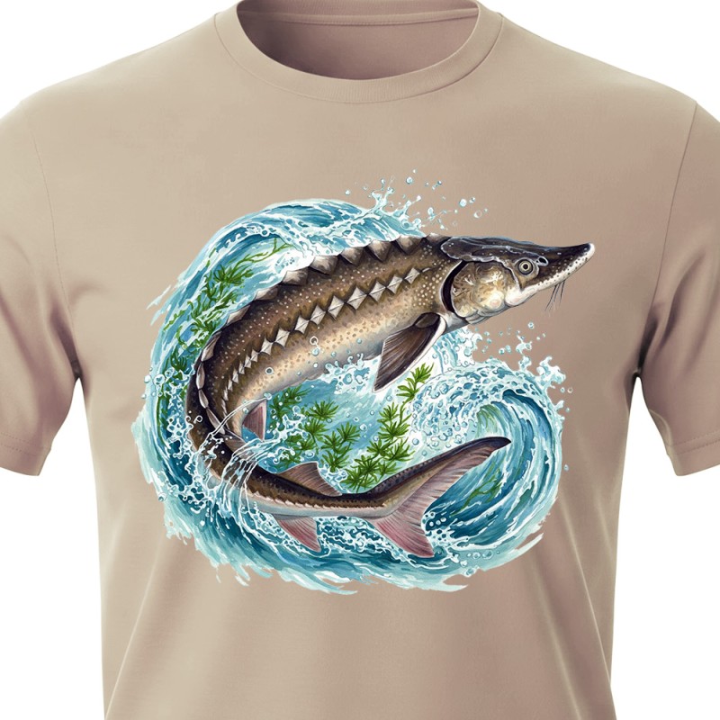 Dětské rybářské tričko Jeseter