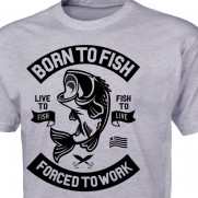 Rybářské tričko Born to Fish