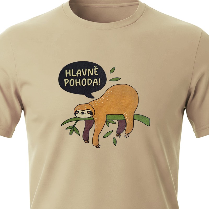 Tričko Lenochod - Hlavně pohoda!