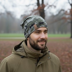 Maskáčová čiapka Beanie WINGS 98