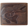 Kožená rybárska peňaženka Šťuka