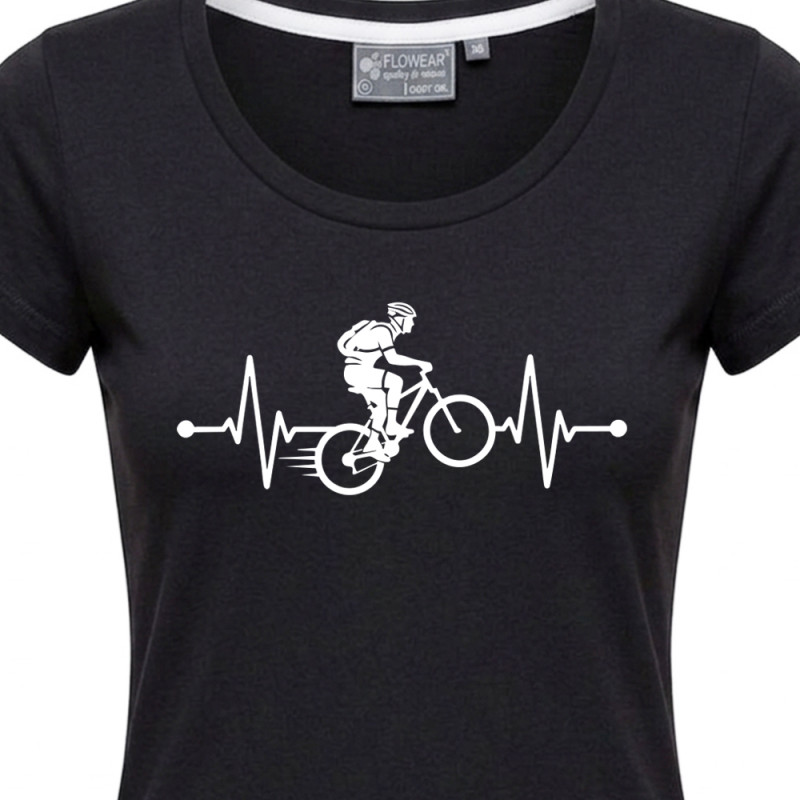 Tričko EKG kolo dámské