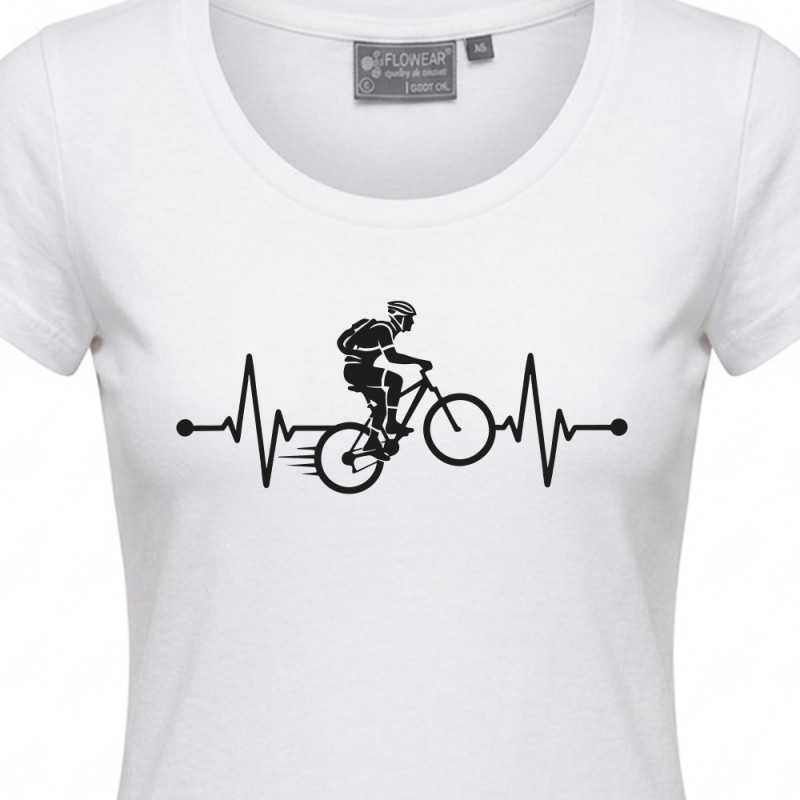 Tričko EKG kolo dámské