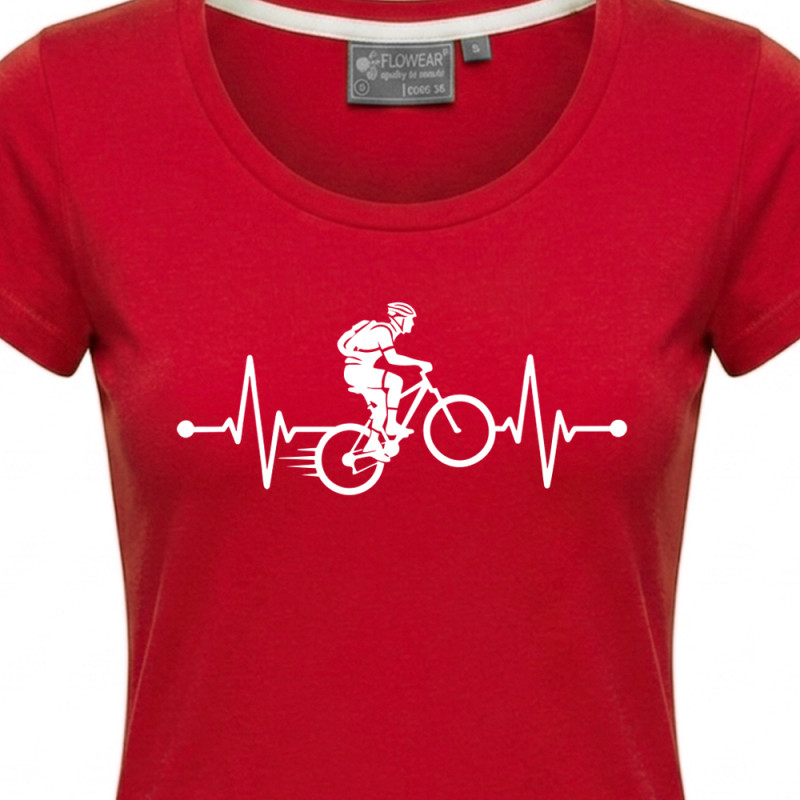 Tričko EKG kolo dámské