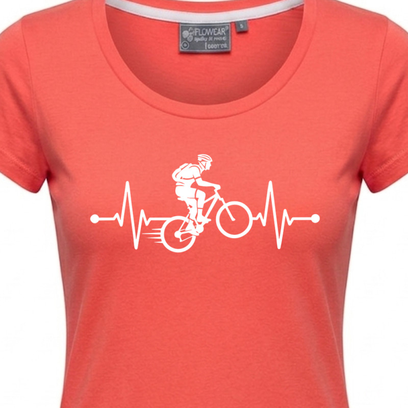 Tričko EKG kolo dámské