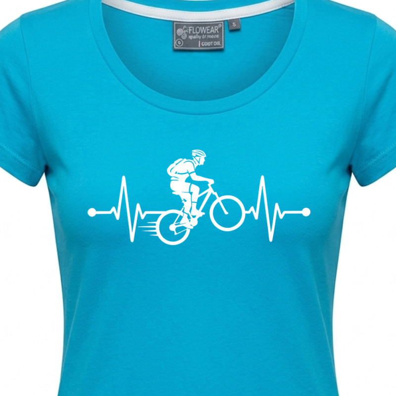 Tričko EKG kolo dámské