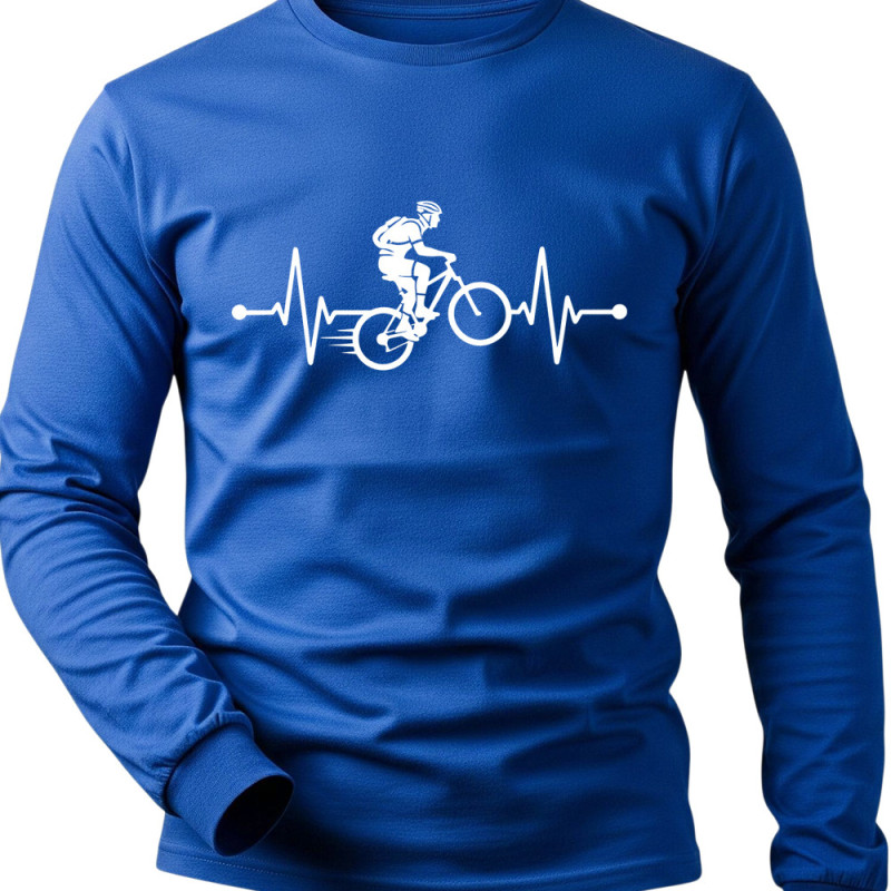 Tričko EKG kolo dlouhý rukáv